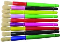 9 de Verfborstels van het kleuren Plastic Handvat, Kleurrijke Beschikbare de Borstel Vastgestelde OEM van de Waterverfverf