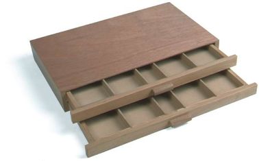 De duurzame Containers van de het Geval Kleine Opslag van de Kunstopslag met de Gravureembleem van de Verdelerslaser