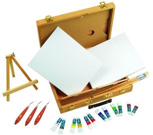 Multifunctiekunst die Vastgestelde Verfdozen voor Kunstenaars 39 X 30 X 8cm schilderen