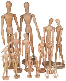 Volledig - rangschik Houten Menselijke Ledenpop/Cijfer, Houten Tekeningsdoll voor School