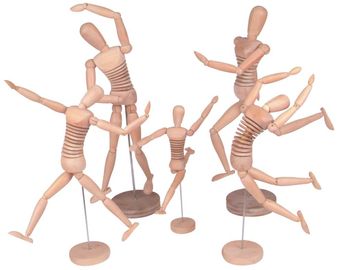 Volledig - rangschik Houten Menselijke Ledenpop/Cijfer, Houten Tekeningsdoll voor School