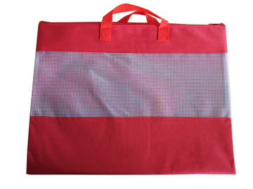 De polyester Mesh Bag With Handle, B4-de Grootte, de Stevige Kleur, de Kleur en de Grootte kunnen worden aangepast